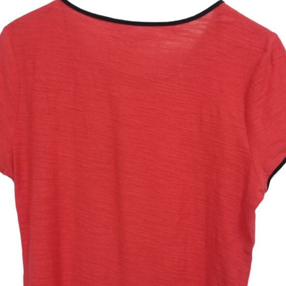 Tommy Hilfiger Women Size Small Short Sleeve Red White Blue Top - Fourth of July - Picture 6 of 9